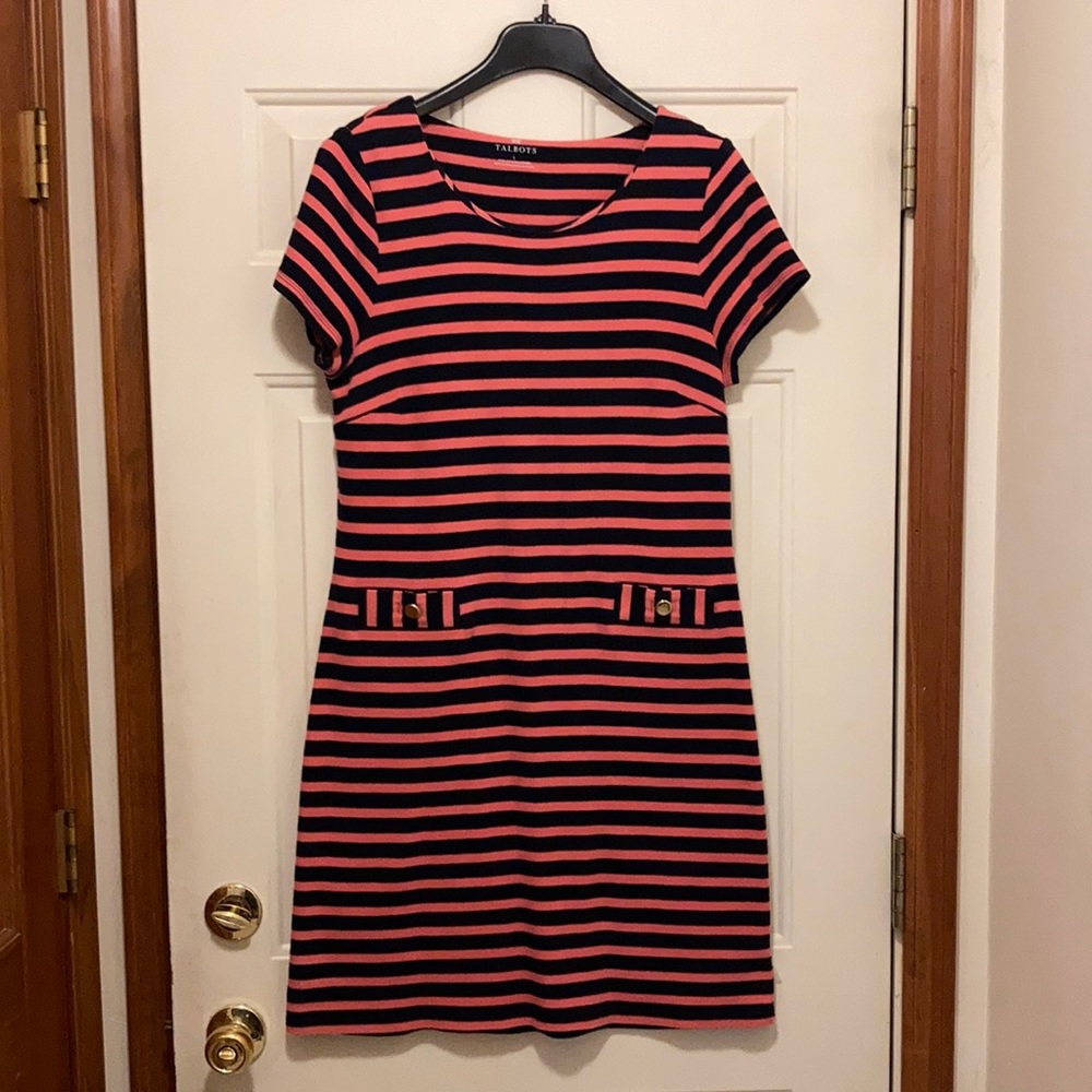 Talbots striped dress